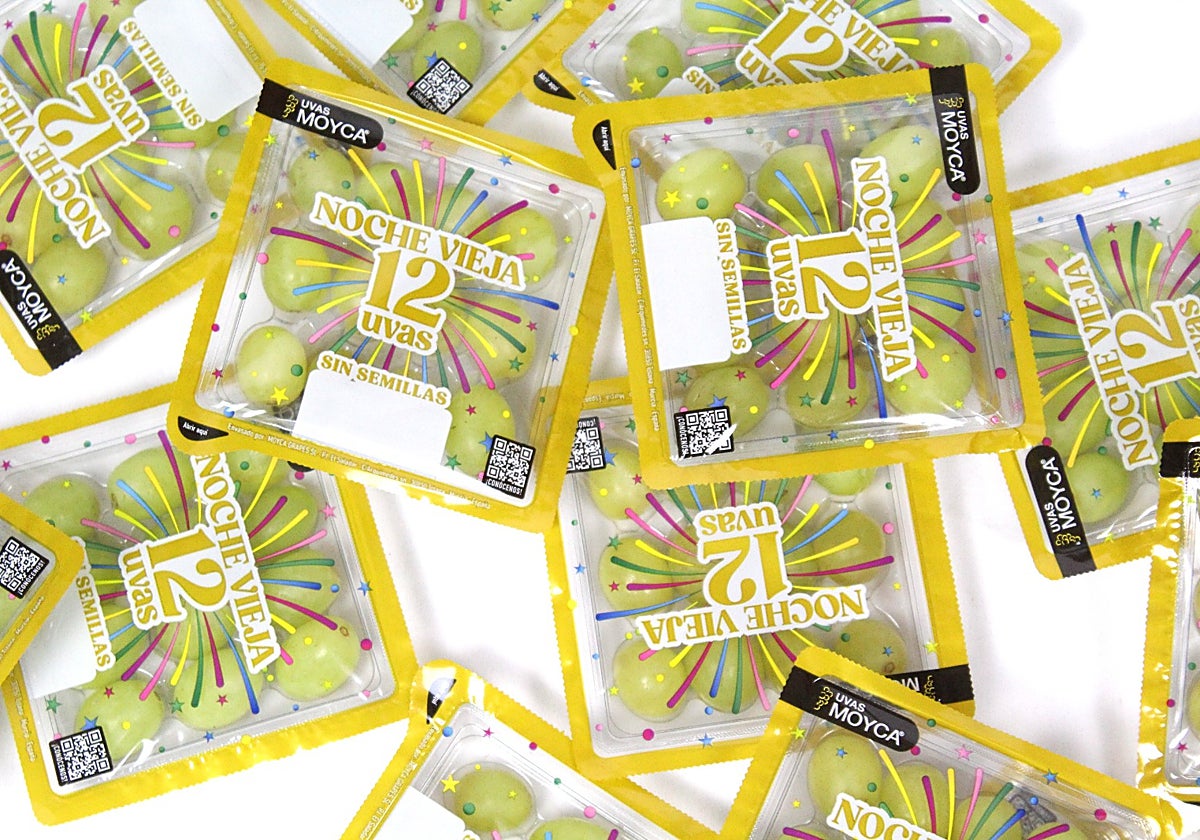 Moyca presenta un packaging especial de doce uvas para Nochevieja