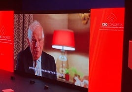 Intervención en vídeo de Josep Borrell.