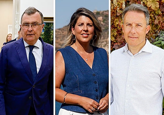 José Ballesta, Noelia Arroyo y Fulgencio Gil.