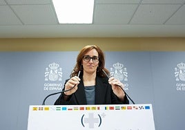 La ministra de Sanidad, Mónica García, en una imagen de archivo.