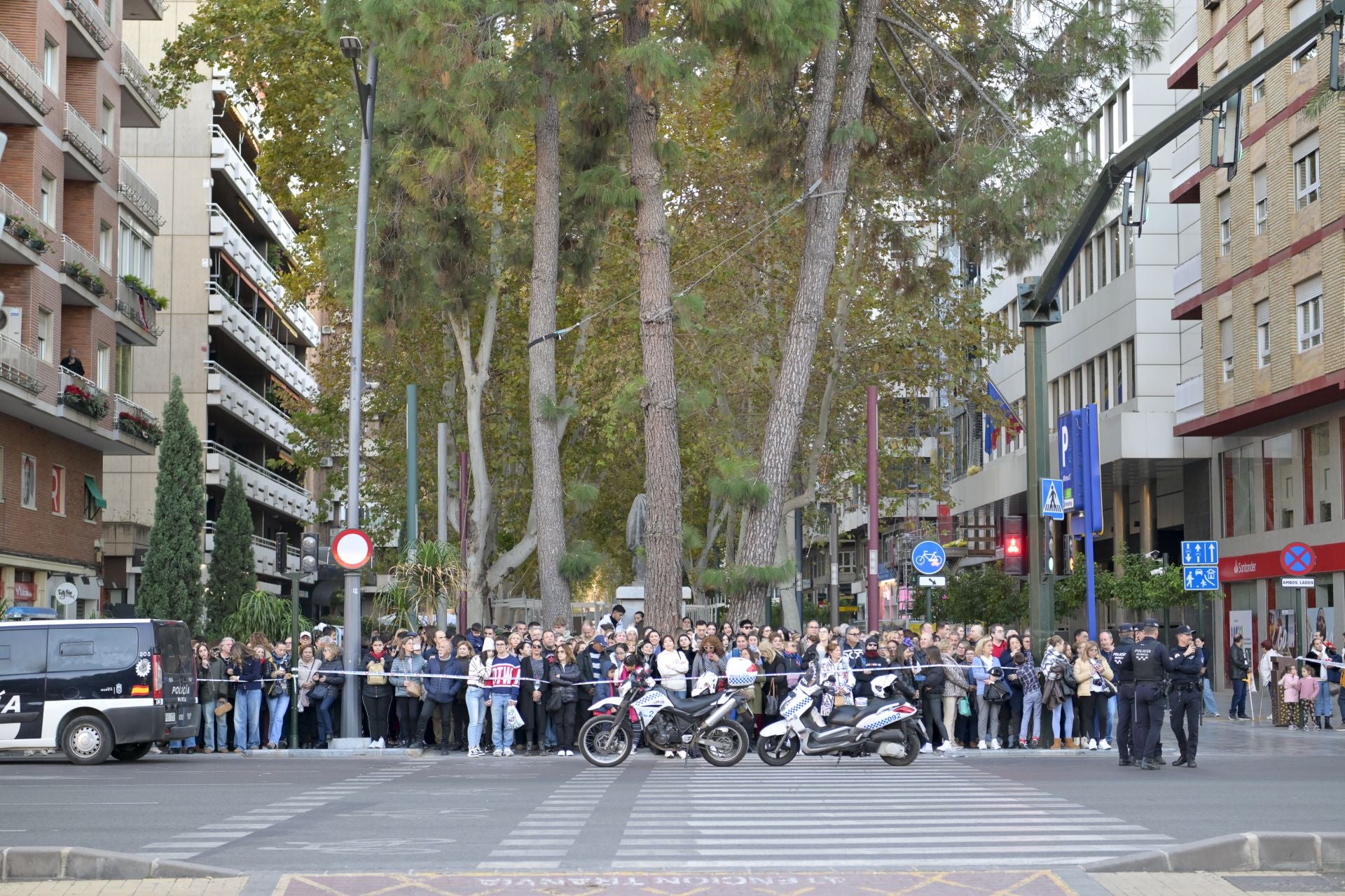 El encendido del árbol de Navidad de Murcia, en imágenes