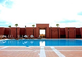 El edificio Al-Kassar, en la instalación de Alhama Signature (Condado de Alhama). Construido a principios de siglo, está inspirado en la arquitectura árabe.