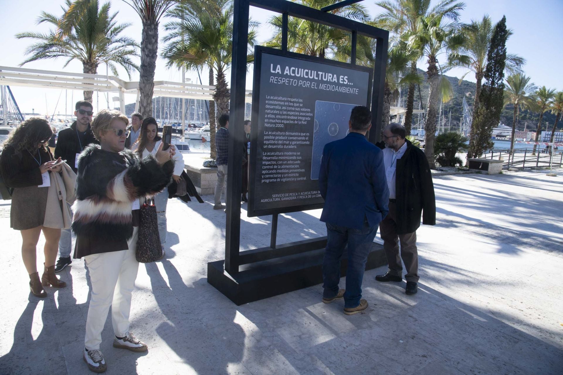 Las imágenes de la exposición &#039;La acuicultura es...&#039; en el Puerto de Cartagena