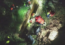 El rescate del hombre en Cartagena.