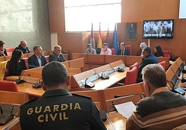 Reunión de información en el Ayuntamiento para compartir información y recordar los protocolos sanitarios ante la peste porcina africana.