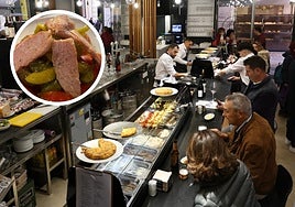 Variedad y calidad. La barra del local, hasta la bandera entre semana.