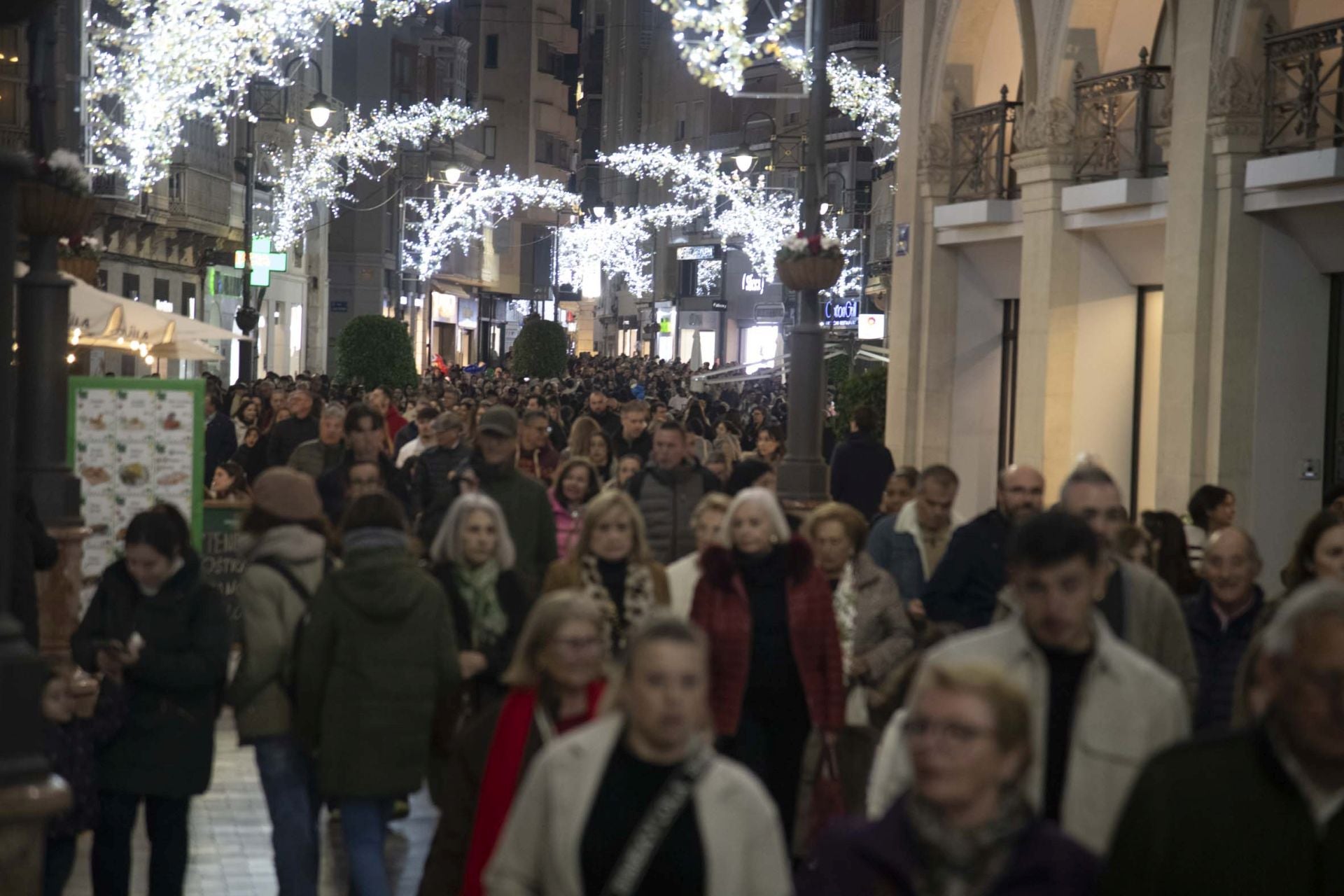 El encendido de las luces navideñas de Cartagena, en imágenes