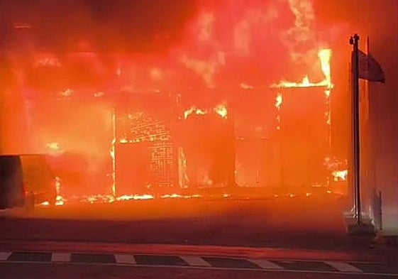 Imagen del incendio.