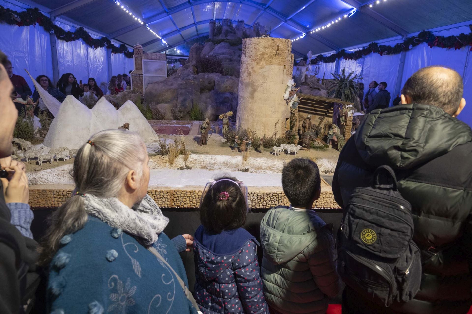 La inauguración del belén de Cartagena, en imágenes