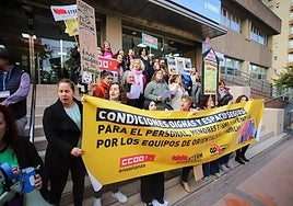 Protesta por sus condiciones en La Paz