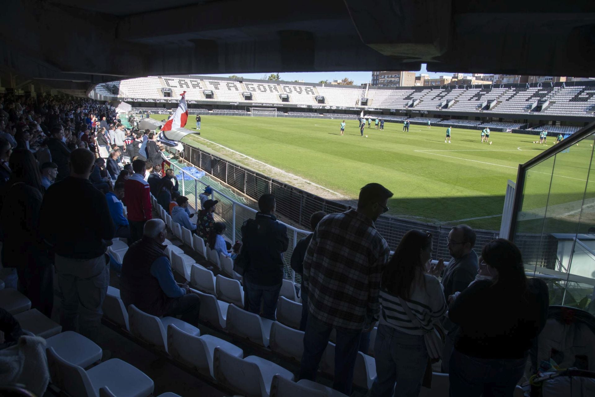 El último entrenamiento del Fútbol Club Cartagena antes del derbi contra el Real Murcia, en imágenes