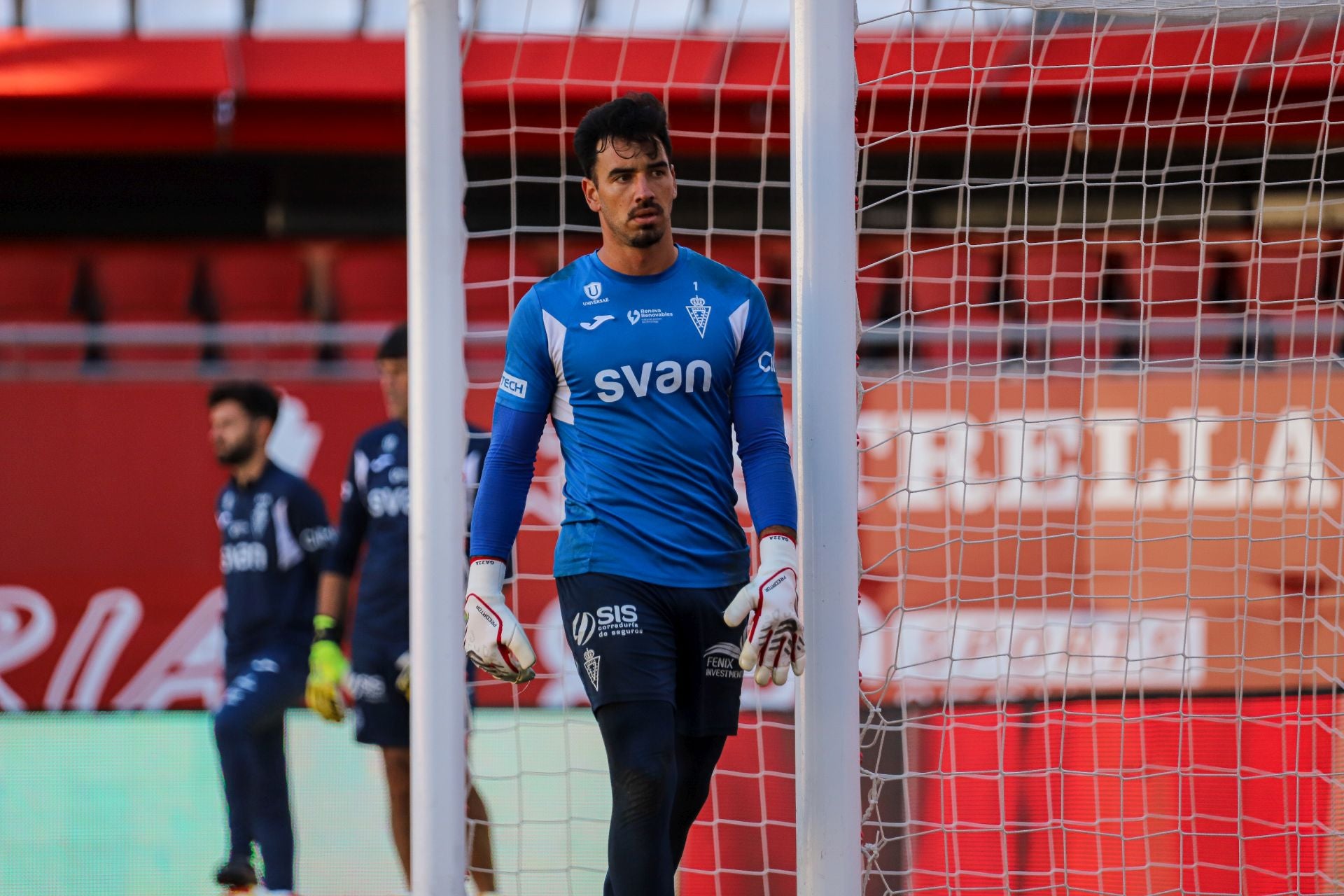 El último entrenamiento del Real Murcia antes del derbi contra el Fútbol Club Cartagena, en imágenes