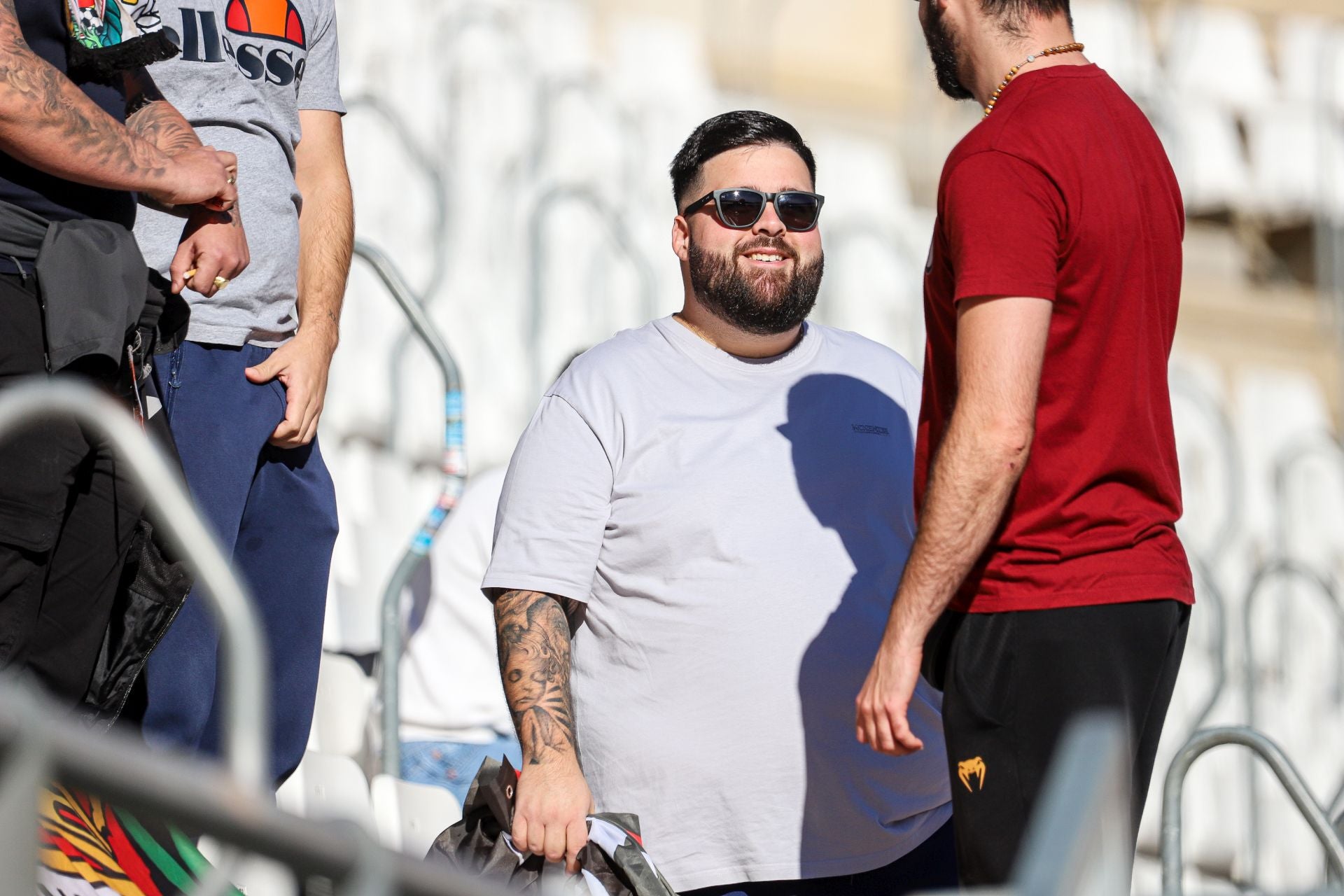 El último entrenamiento del Real Murcia antes del derbi contra el Fútbol Club Cartagena, en imágenes
