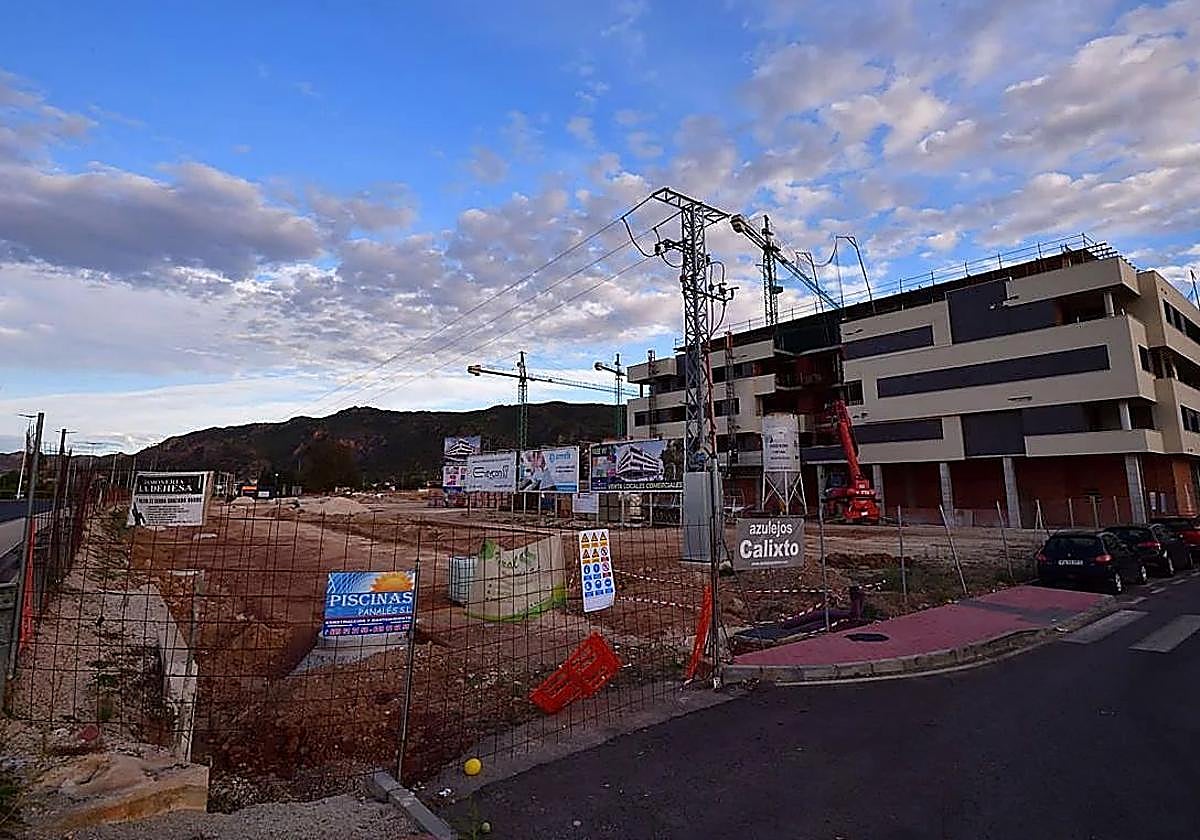 Zona de Santo Ángel donde se registró una de las últimas promociones de VPO en Murcia.