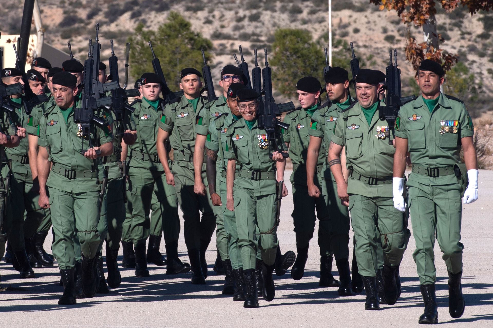 Los paracaidistas de Javalí Nuevo celebran la Inmaculada Concepción
