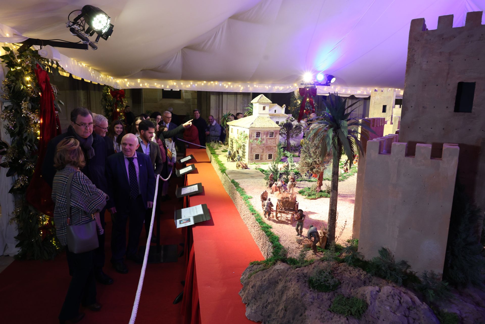 En imágenes, la inauguración del Belén de Murcia en el Palacio Episcopal