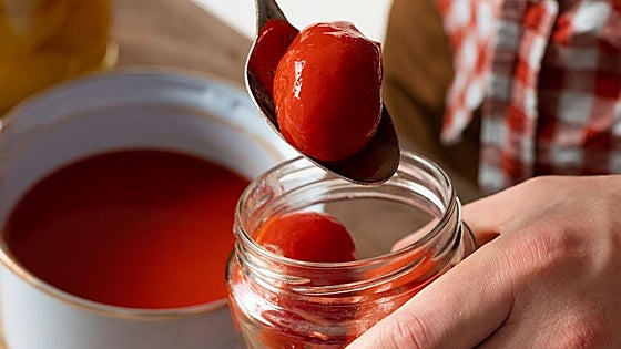 Tomates en conserva, tranquilos en su lata