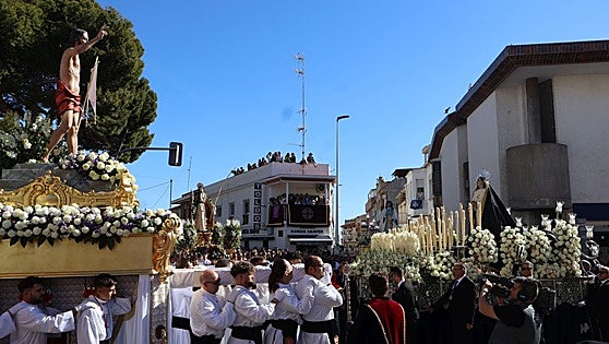 San Pedro del Pinatar se rinde al júbilo del Encuentro en el Domingo de Resurrección