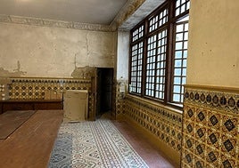 Obras de rehabilitación en la Capilla del Cementerio de Totana, considerada Bien Catalogado por su Relevancia Cultural.