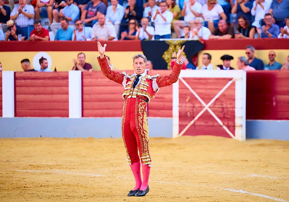 El maestro Manuel Escribano, el pasado jueves, en el coso taurino de Cehegín