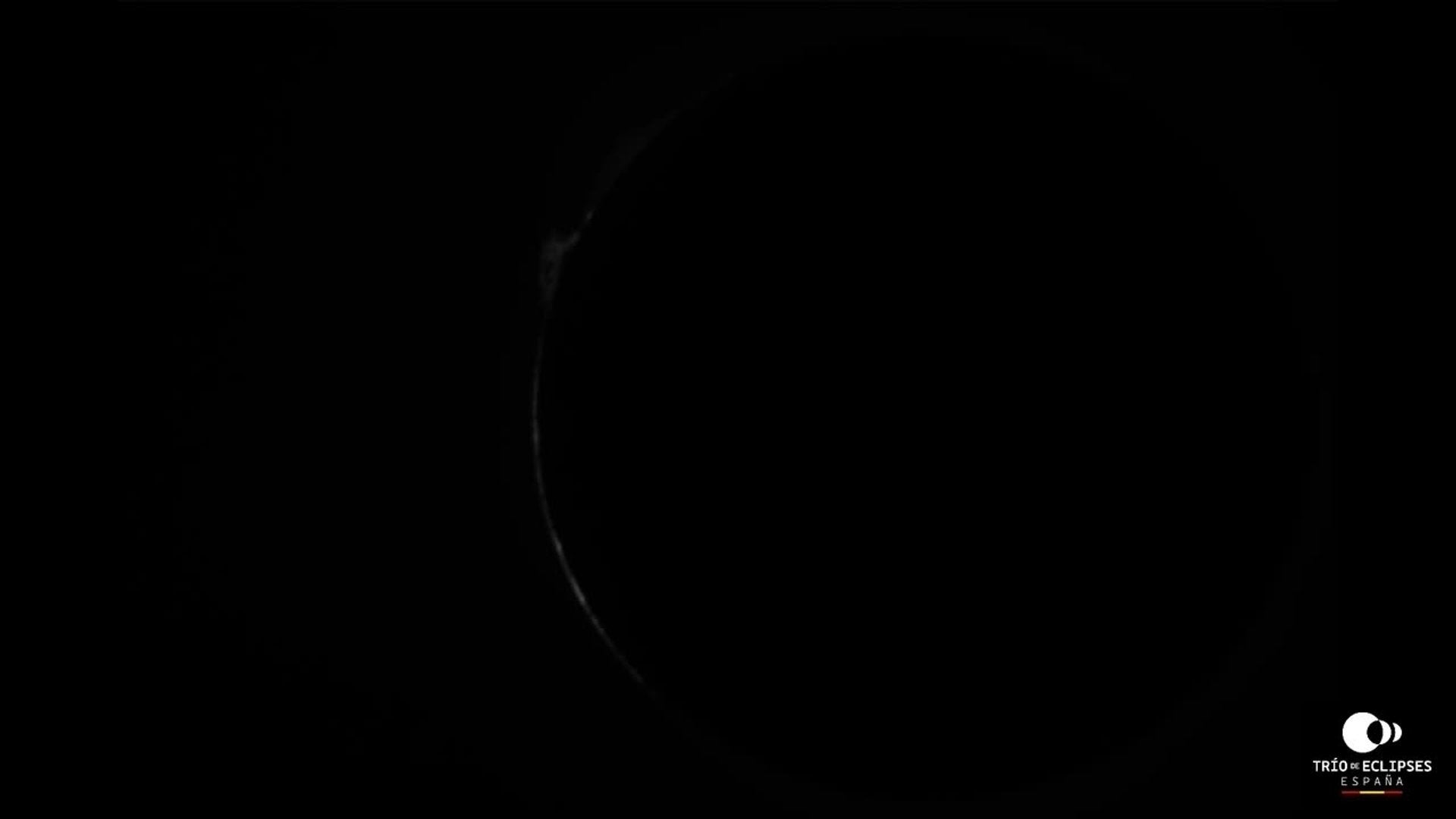 Eclipse total de Sol desde el Observatorio de Yebes (Guadalajara).