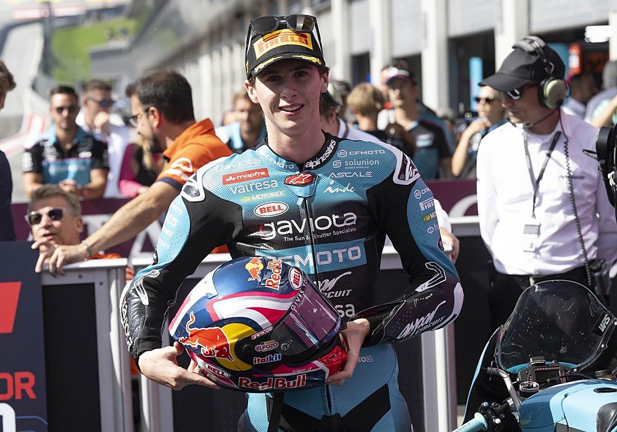 Máximo Quiles, tras su última victoria en el GP de Austria.