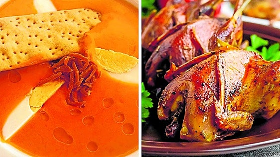 El valor del contraste en las recetas del fin de semana: salmorejo y codornices asadas al limón