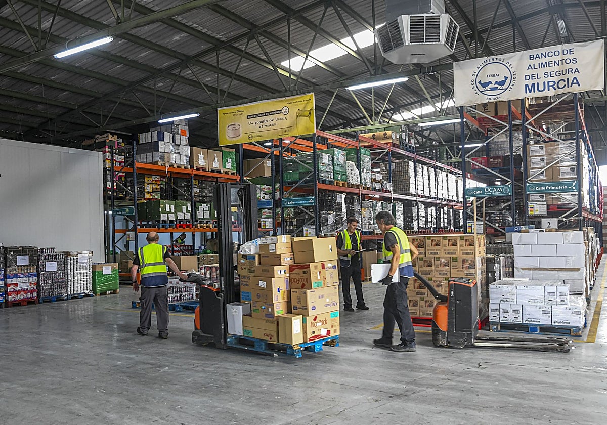 Más de 5.000 familias del municipio de Murcia fueran atendidas por el Banco de Alimentos en 2025