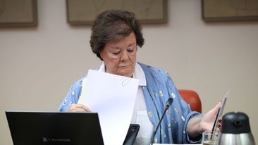 La presidenta del Tribunal de Cuentas, Enriqueta Chicano, durante su comparecencia en el Congreso el pasado mes de junio.