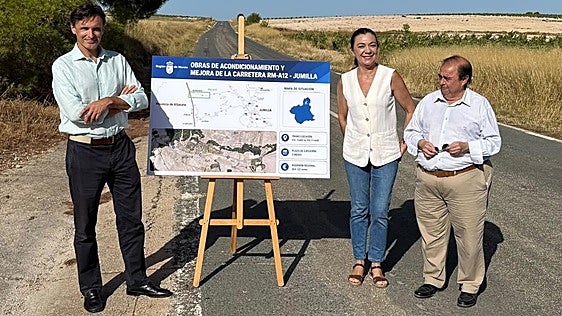 Arrancan las obras del firme en la carretera que une Jumilla y el límite con Albacete