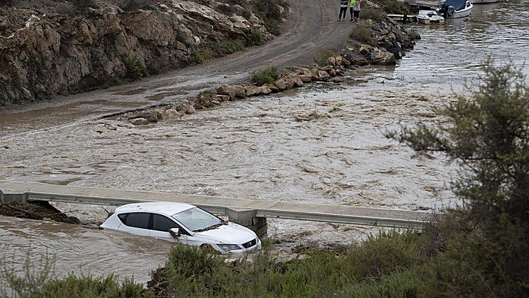 Las zonas de la Región de Murcia donde más ha llovido este jueves: casi 80 litros en Cartagena