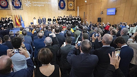 Acto de apertura del curso universitario en la UPCT, en imágenes