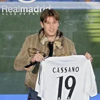 Cassano, en su presentación con el Real Madrid: "Cumplo un sueño"