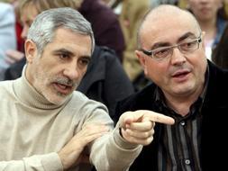 Los coordinadores de IU y EB, Gaspar Llamazares y Javier Madrazo, en una imagen de archivo.