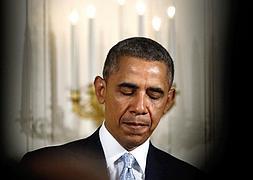 Obama, con gesto serio, en un acto en la Casa Blanca. / Efe | Vídeo: Atlas