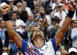 Ferrer celebra su victoria. / Reuters