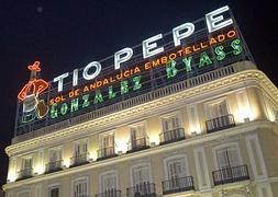 Imagen del luminoso de 'Tio Pepe' en la Puerta del Sol. / Foto: Archivo