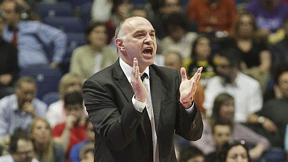 Laso, durante el partido frente al Gipuzkoa Basket. 