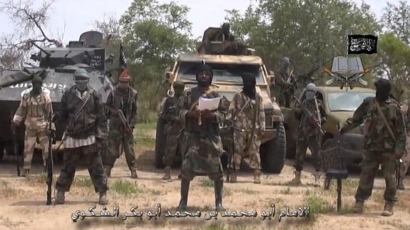 Rebeldes del grupo islamista Boko Haram. 