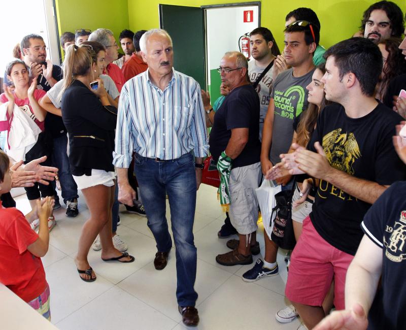 El presidente del Racing de Santander , Juan Antonio 'Tuto' Sañudo EFE