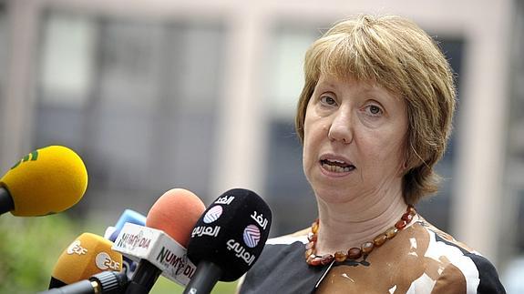 La jefa de la diplomacia europea, Catherine Ashton.