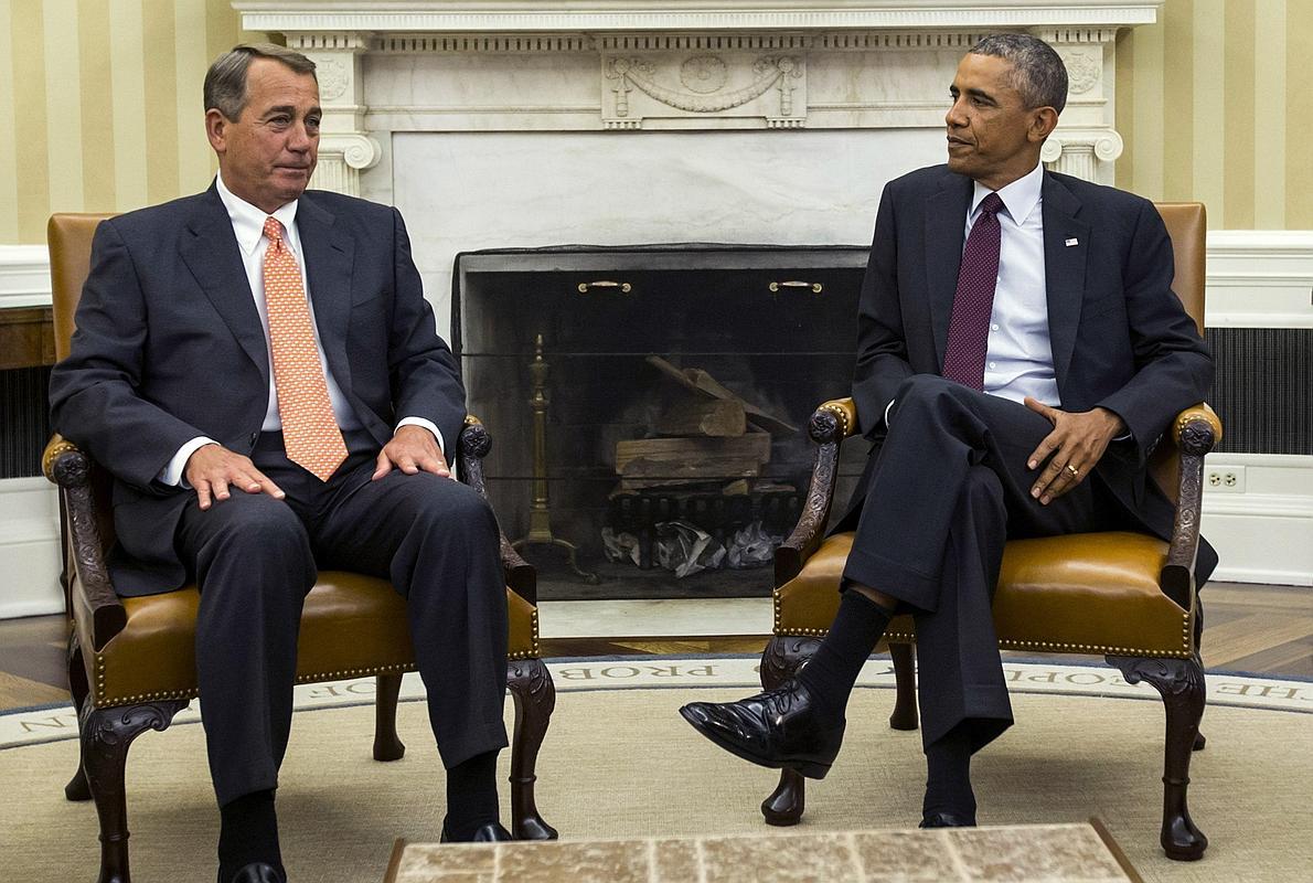 John Boehner y Barack Obama.