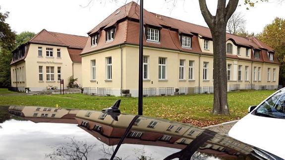 Fachada de la clínica St. Georg en Leipzig. 