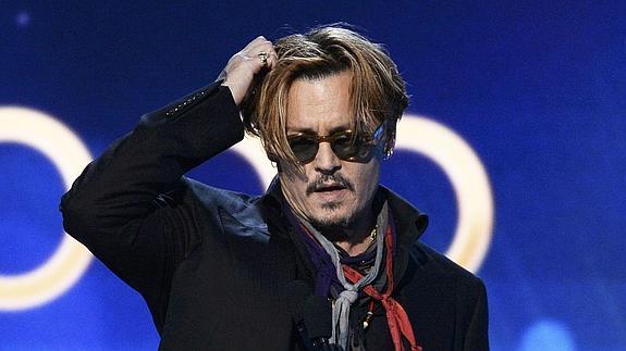 Johnny Depp, durante la gala. 