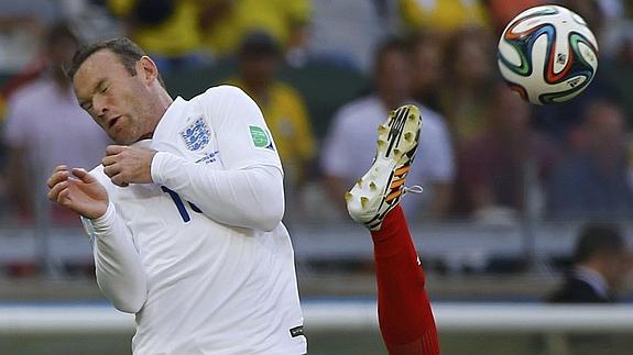 Rooney, en un partido con la selección inglesa. 