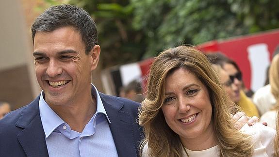 Pedro Sánchez y Susana Díaz. 