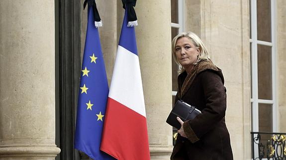 La líder der partido francés Frente Nacional (FN), Marine Le Pen. 