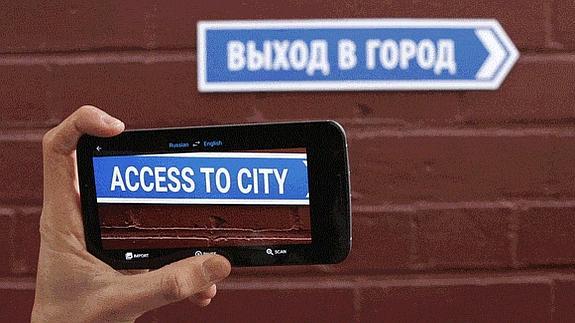 Para traducir un letrero el usuario no necesita conexión a internet.