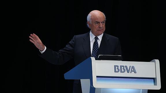 El presidente del BBVA, Francisco González.