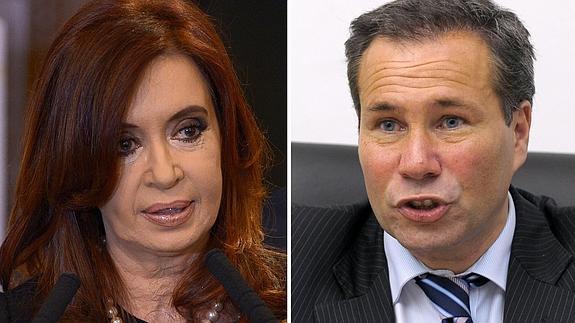 Cristina Fernández y Alberto Nisman.